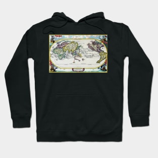 Heinrich Scherer - Voyage Map 1703 -  Ancient Worlds Hoodie